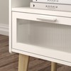 MMEOLUOOK Nightstand with Charging Station, Bedside Tables, End Table Side