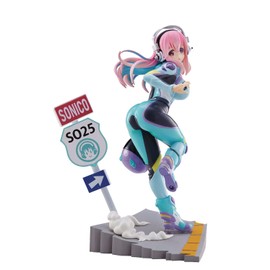 FuRyu TENITOL Super Sonico Total Height Approx. 7.5 inches (190 mm), Non-scale, ATBC-PVC, Painted Finished Figure