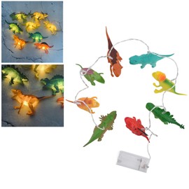 HEITIGN Brillante Dinosaurio de Navidad LED Blanco Caliente Jardín Solar Exterior Impermeable Ip43 Lámpara LED Reposabrazos Terraza Exterior Interior Interior Fiesta de Navidad Decoración Exterior