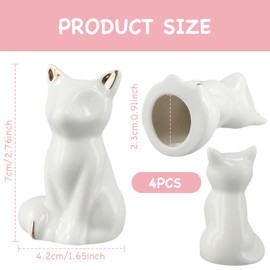 QIYUDA 4PCS Toilet Bolt Covers Decorative, Avoid Rusting Ceramic Toilet Bowl Bottom Knob Extra Tall Screw Caps