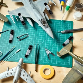 Relaxdays Clamps Set of 36, Glue Clamps for Crafts, Model Making, Metal, Span 20 mm, Clamping Clamps Small, Black