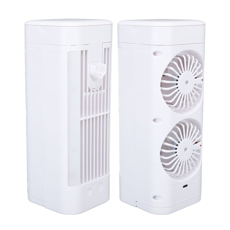 Desk Night Light Fan Power Adjustable Space Saving Quiet Multifunctional