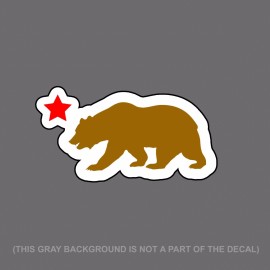 Own The Avenue California Bear And Star Printed JDM Racing Drifting Decal Sticker 6" #DigiPrint