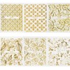 Set of 20 Lace Flowers 3D Nail Stickers, Nail Art,