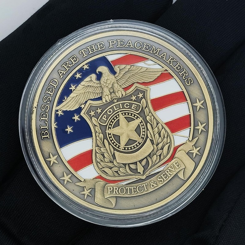 Police Challenge Coin Death Reaper Law Enforcement Medallion Collectible Coin