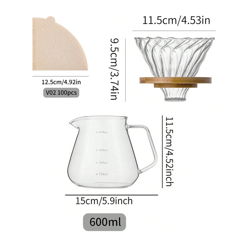 shoxil Pour Over Coffee Maker Set – Drip Coffee Pot
