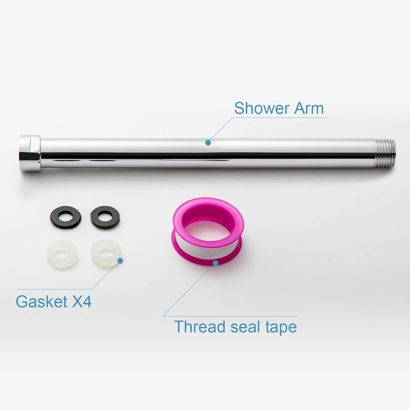 OFFO Shower Head Extension Arm, 25.4cm(10 Inches) Shower Arm Extension