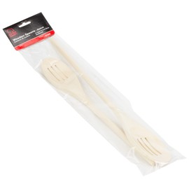 Chef Craft Select Maple Slotted Spoon, 12 and 14 inch 2 piece set, Natural