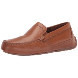 Clarks Men's Markman Plain Loafer, Tan Leather, 13