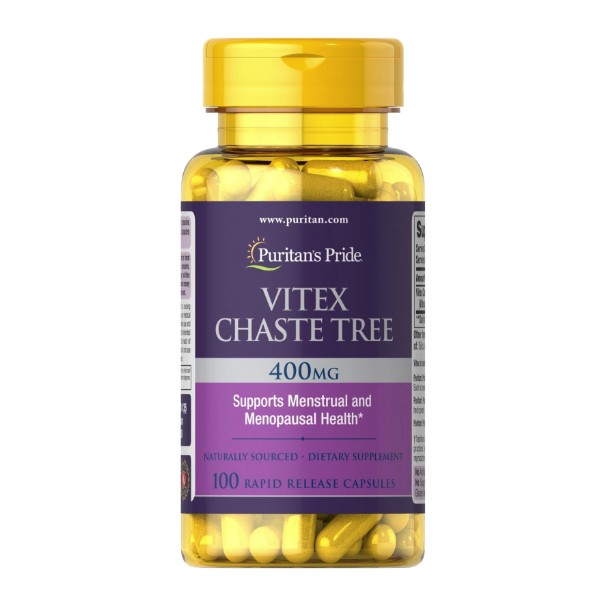 Puritan's Pride Vitex Chaste Tree 400 mg - 100 Capsules