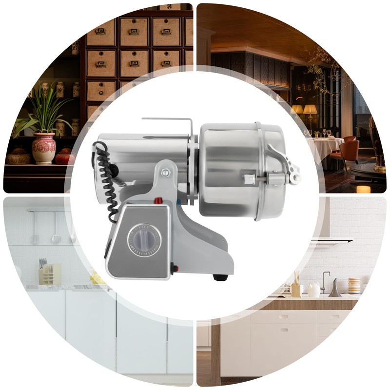 WUSILILU 3600W Electric Grain Grinder,Stainless Steel Electric Grinding Machine,2.2LBS Bin