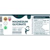 Natural Magnesium Glycinate 500mg Premium Quality Ideal Strength 100 Vegan