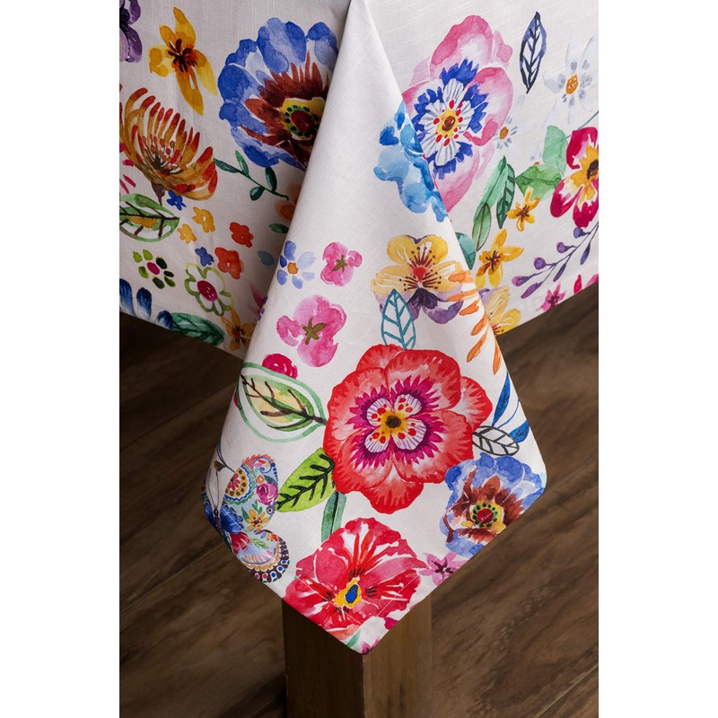 Maison d'Hermine Table Cloth Rectangle Table 100% Cotton Tablecloth for