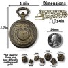 Galdor's Guild Travel DND Pocket Watch & Mini Metal Polyhedral