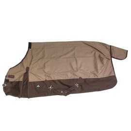 1200Denier Waterproof and Breathable Horse Sheet TGW RIDING Horse Blanket Standard Neck Turnout Sheet (72", Tan/Brown)
