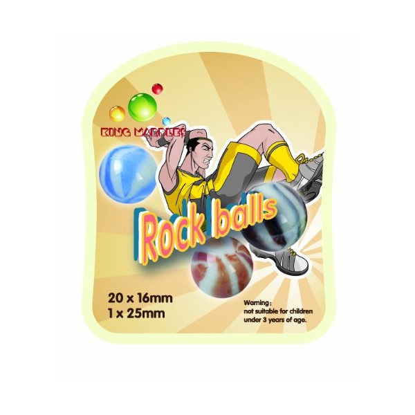 KING Marbles Rock Balls Classic Marbles