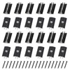 SUPAWAY Pack of 100 Plastic Aluminium Alloy T-Clips for Decking