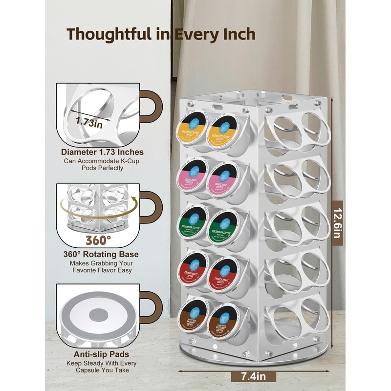 Axbima K Cup Holder, Coffee Pod Holder for Keurig –