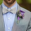 HOULIFE Rhinestone Bow Tie for Men Diamond Bow Tie Pre-Tied