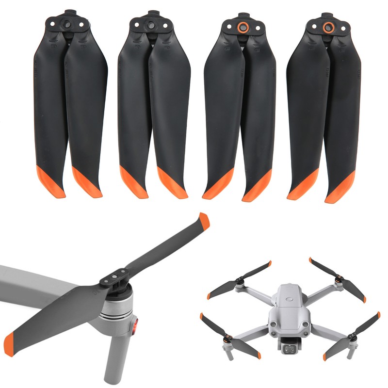 2 Pair 7238 Low Noise Propellers Quick Release Paddle Blades