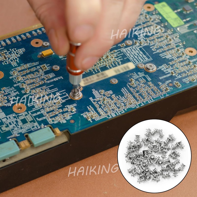 HAIKING Springs Graphics Card Screw, 50 Pcs GPU Graphics Card