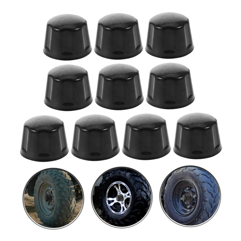 Hemobllo 10pcs Rubber Center Covers for ATV Wheel Hubs Durable