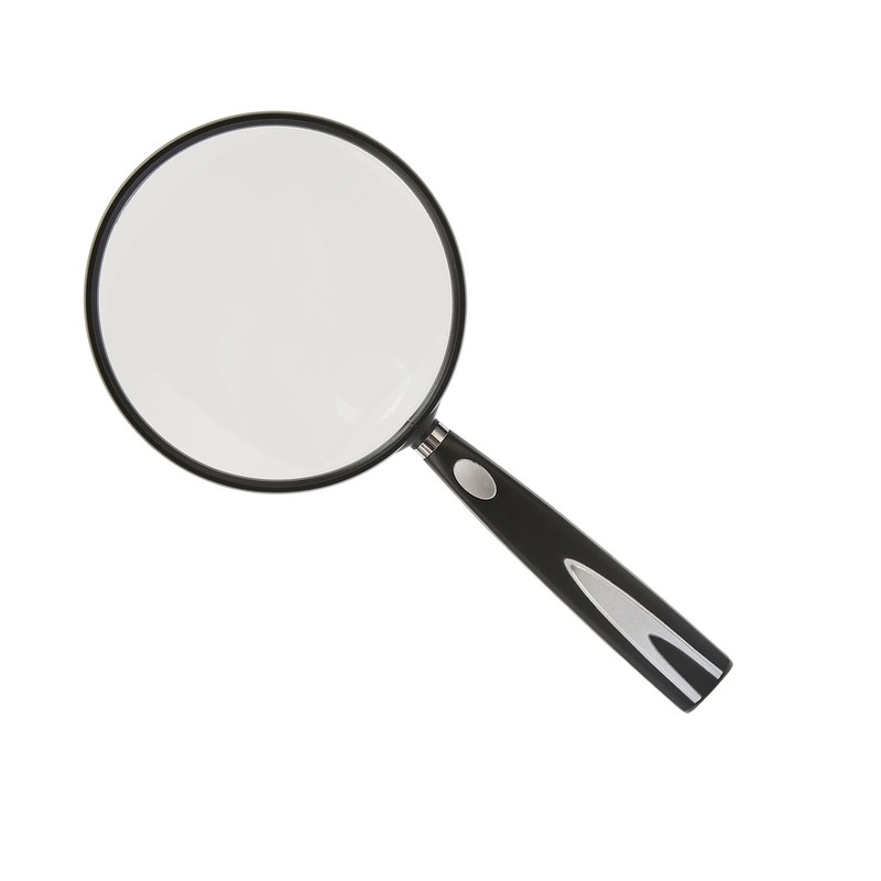 Handheld Magnifying Glass 2X 4X Handheld Reading Magnifier Skid Resistance