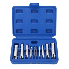 10 Pcs Screw Extractor Set Broken Head Tap Extractor Set with Box for M4 M5 M6 M8 M10 M12 M14 M16 M20 M22
