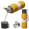 GENDLTHIJ Stainless Steel Insulated Tea Infuser Bottle, Vacuum Insulated Water