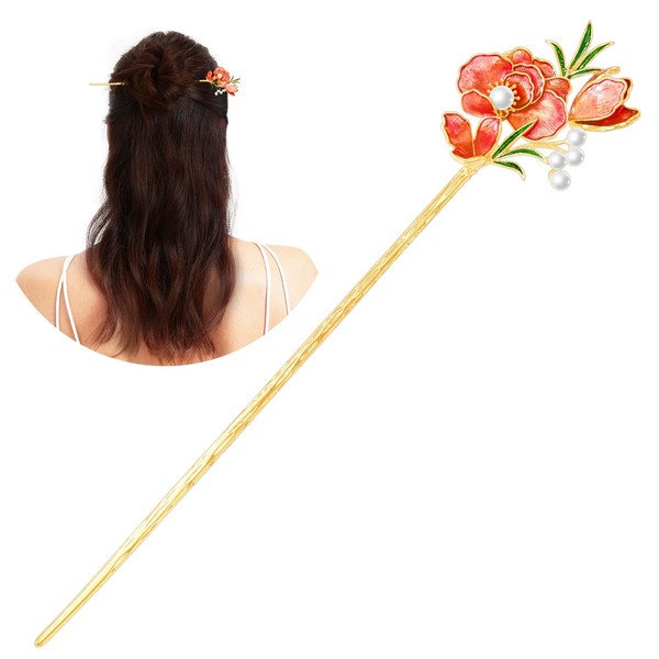 KZQtriid Jewelry-Grade Craftsmanship For Hair Accessories，Dunhuang Style Colour Enamels Pearl