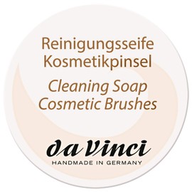 da Vinci Cosmetics Series 4833 Brush Cleaning Soap - Large Size - Vegetable oil based, reconditioning soap for natural & synthetic brushes. 85 Gram Bar