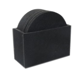 Itisyou Coaster Water Absorbing Felt Coaster Drink Coaster Dim Sum Dim Coffee Round Stylish Diameter 3.9 inches (10 cm), Pack of 10