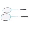 2 PCS X3 Badminton Rackets Iron Alloy Integrated Double Badminton