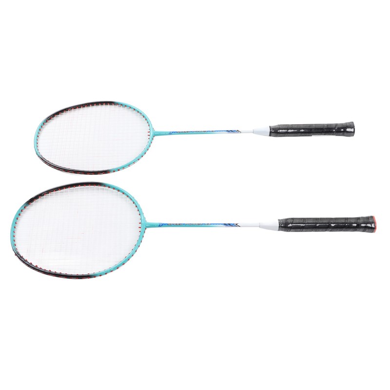 2 PCS X3 Badminton Rackets Iron Alloy Integrated Double Badminton