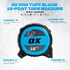 OX Tools Pro TUFF Blade 16 Ft Tape Measure -