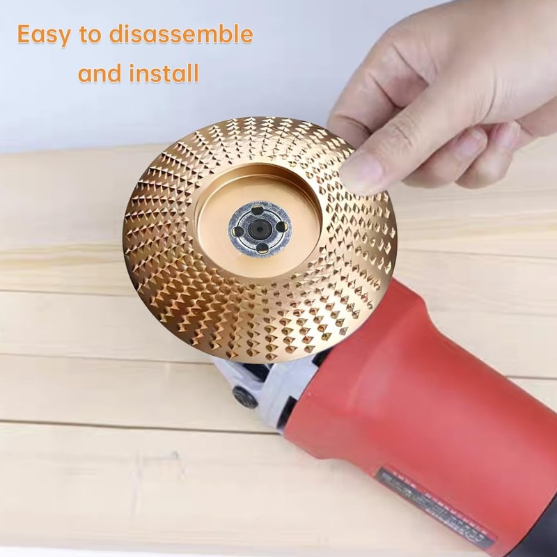 4Pcs Wood Carving Disc Set,4inch Sturdy Wood Shaping Carving Disc,Grinding