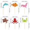 Pack of 30 Sea Animals Cupcake Toppers Ocean Theme Cupcake