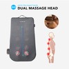 AmaMedic AM10027 Back Massage Pad, Dual Massage Heads, Intuitive Button,