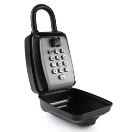 Key Box, Key Sharing Box, Key Storage Box, Small Storage, Button Type, 12-Digit PIN Number, Forged with Reinforced Alloy, Key Storage, Security Function, Key Sharing, Entryway, Warehouse, No