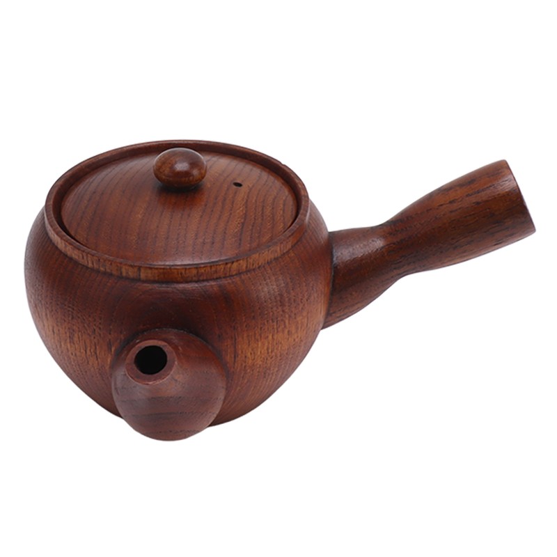 Wooden Tea Pot Traditional Style Durable Tea Kettle Exquisite Whistle