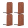 Muso Wood Wooden Bookends, 8*13cm (2 Pairs)