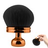 1 Stück Dunkelroségold-Griff & Schwarze Borsten Make-Up Pinsel – 3,5