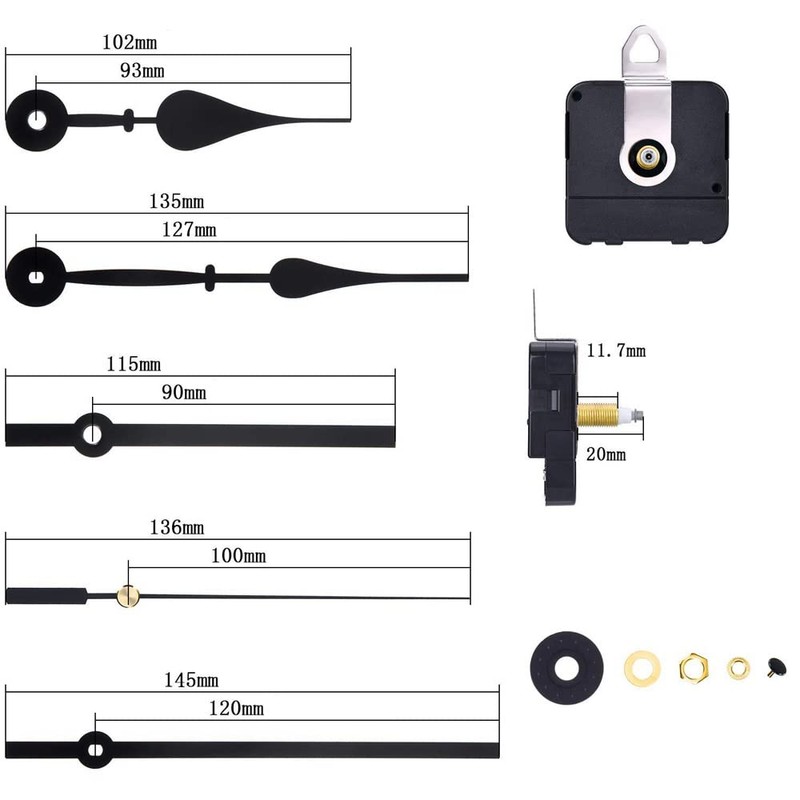 UPstore Clock Movement Original Watch Making Clock Repair Wall Clock