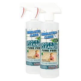 Absolutely Clean FAST GROUT CLEANER! - Professional Strength, Natural Enzyme Formula - Fast Acting, Fume Free - USA Made (16oz 2 Pack Cleans Up To 500 sq ft)
