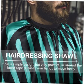 FOMIYES Professional Hair Cutting Cape Snap Closure Large Satin Barber Cape for Men and Women for Salons and Home Use Pattern