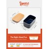 Sweese Large Butter Dish with Lid for Countertop, Airtight Butter