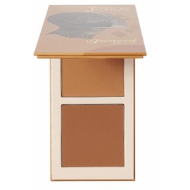 Juvia's Place- Bronzed Duo Bronzer Tan - Bronceador suave mate, polvos para contorno, polvos bronceadores compactos, de larga duración y