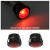 EMSea 4PCS Red LED Warning Light DC 12V 2 Pin