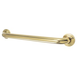 Kingston Brass DR214162 Designer Trimscape Milano 3-Layer Flange 16-Inch Grab Bar, Polished Brass
