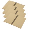 4Pcs Kraft Paper Sketchbook Retro Sketch Pad HandPainted Thick Art